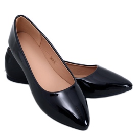 Xants Black patent ballet lejligheder sort