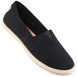 Sorte slip-on espadriller til kvinder Potocki 16308