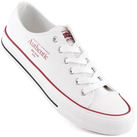 White Big Star NN274235 sneakers med snøre hvid