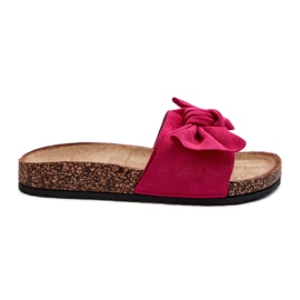 Flip Flops til kvinder med sløjfe Fuchsia Ezephira lyserød
