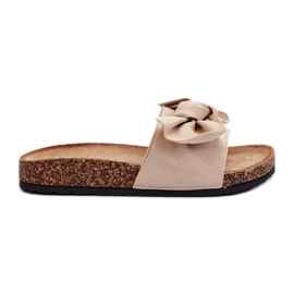 Flip-flops til kvinder med sløjfe Beige Ezephira