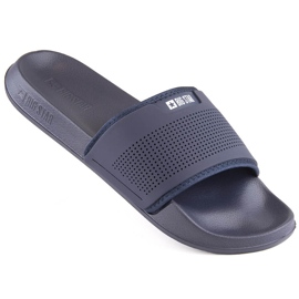 Marineblå sportsflip-flops til mænd Big Star NN174696
