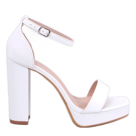 Tayga White platform sandaler hvid