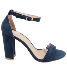 Højhælede sandaler fra Ariel Navy blå