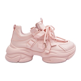 Sneakers til kvinder på en tyk sål, Pink Windamella lyserød