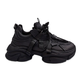 Damesneakers med chunky sål, sort Windamella