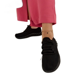 Weekley sneakers i sort stof