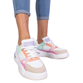 Flerfarvede sneakers på Nivi platformen flerfarvet