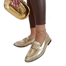 Guld klassiske Zana loafers gylden