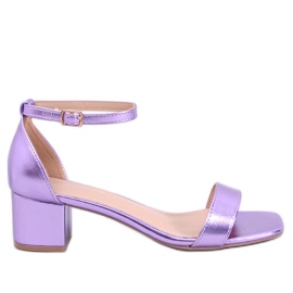 Bronx Lilla højhælede sandaler violet