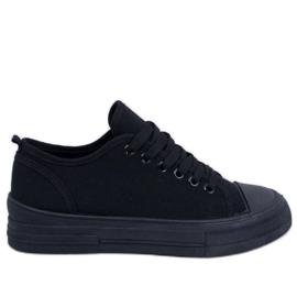 Slims sorte sneakers til kvinder