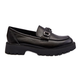 Vinceza Dame Eco Læder Loafers Sort Ledda