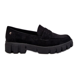 Vinceza Dame Eco Suede Loafers Sort fra Seravisa