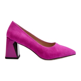 Vinceza Fuchsia Alessyndra pumps med høj hæl i ruskind lyserød