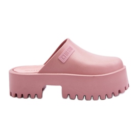Kvindeflip-flops på en massiv sål Big Star NN274020 Pink lyserød
