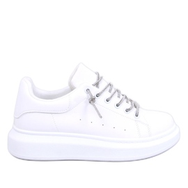 Sneakers med krystal snørebånd Series HVID/SØLV