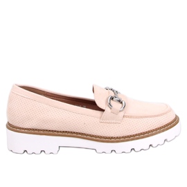 Clays Beige mokkasiner til kvinder