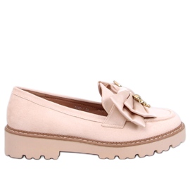 Pennsy Beige mokkasiner med en dekorativ bamse