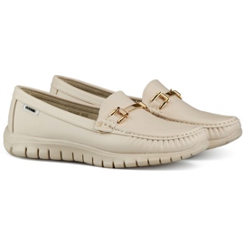 Komfortable bløde beige loafers til kvinder