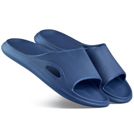 Dame marineblå flip-flops til pool og drenge flip-flops
