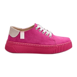 Damesneakers Memory Foam System Big Star NN276004 Fuchsia lyserød