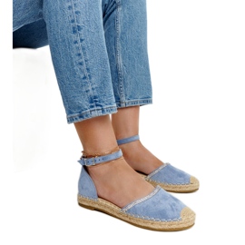 Blå espadriller med Aydan dekoration