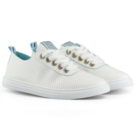 Hvide gennembrudte sneakers, gennembrudte sneakers til kvinder