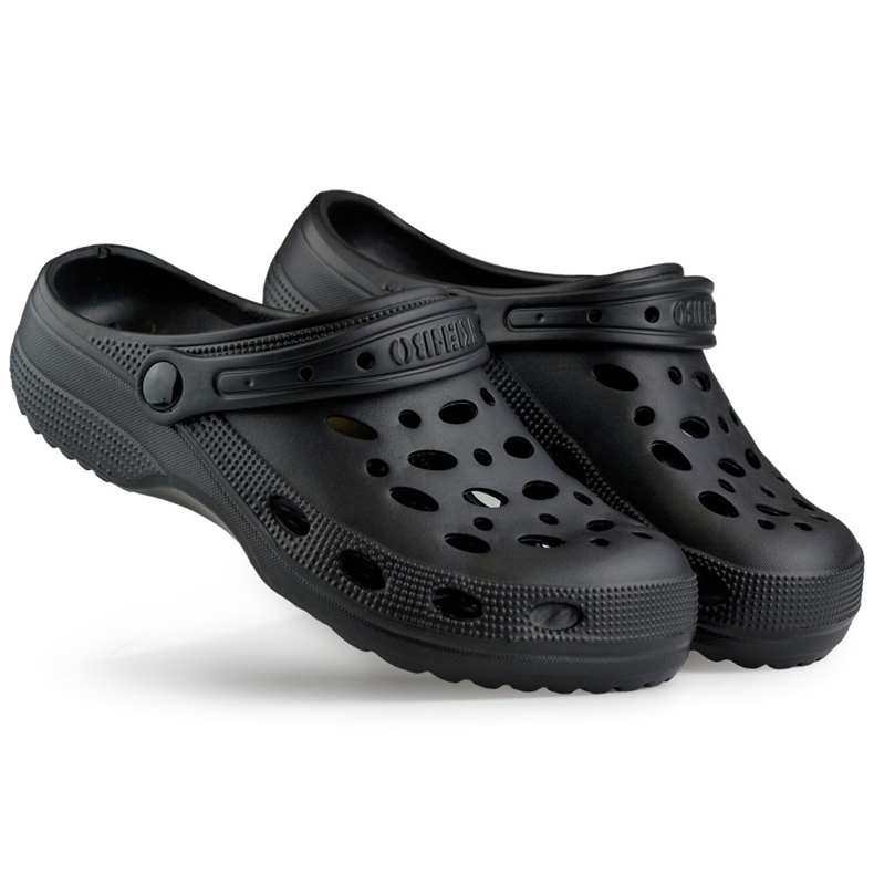 Sorte Crocs flip-flops