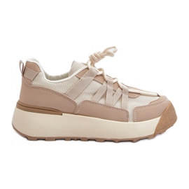 Sportssko til kvinder Sneakers Beige Phyrena