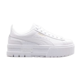 Puma Mayze Lth Jr 384527-01 sko hvid