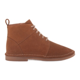 Marco Shoes Flettede ankelstøvler brun