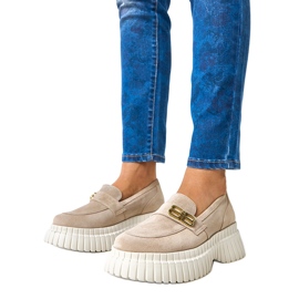 Karino beige ruskindssko