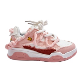 Damesneakers med tyk snøre Pink Miatora lyserød