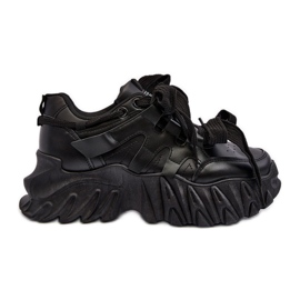 Sneakers til kvinder med en chunky sål, sort Ellerai