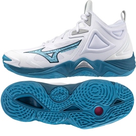 Mizuno Wave Momentum 3 Mid V1GA231721 volleyballsko hvid