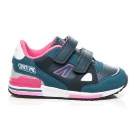 American Club Sneakers. Velcro blå
