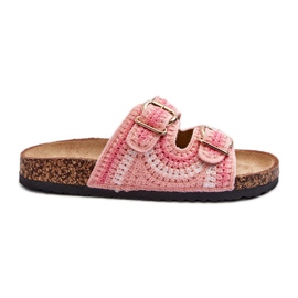 Dameflip-flops med korksål, Pink Fannea lyserød