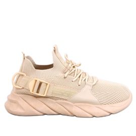 Wades Beige strømpesneakers