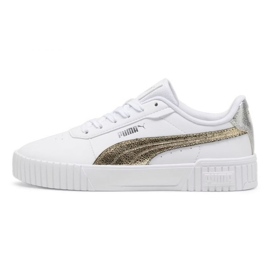 Puma Carina 2.0 Metallic Shine sko 39509601 hvid