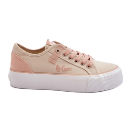 Lee Cooper LCW-24-31-2196 Sneakers i stof til kvinder, beige