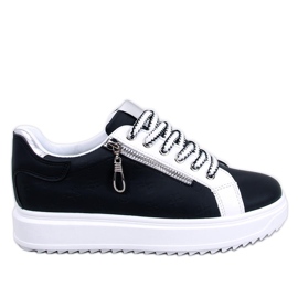 Hopper Black højsålede sneakers sort