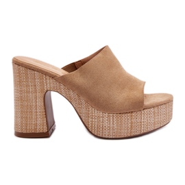Kvinder stilethæl, brun, Siobhan beige