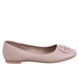 Irvina Khaki elegante balletlejligheder beige
