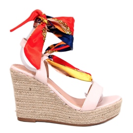 Birrel Beige kile espadrillesandaler