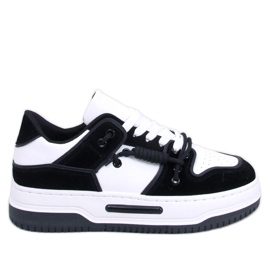 Clavell Black højsålede sneakers sort