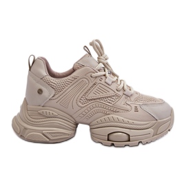 Sneakers på en massiv sål GOE NN2N4046 Beige