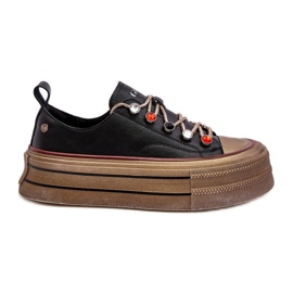 Platformsneakers til kvinder GOE NN2N4053 Sort