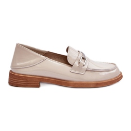 Vinceza Dame Patent Beige Nurea Moccasins