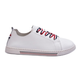 Vinceza Sneakers i læder til kvinder Hvid Litzy