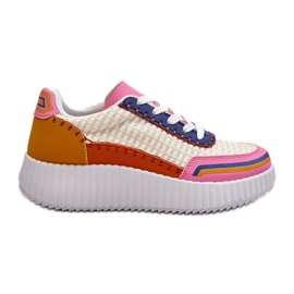 Platform sneakers til kvinder Multicolor Redala flerfarvet